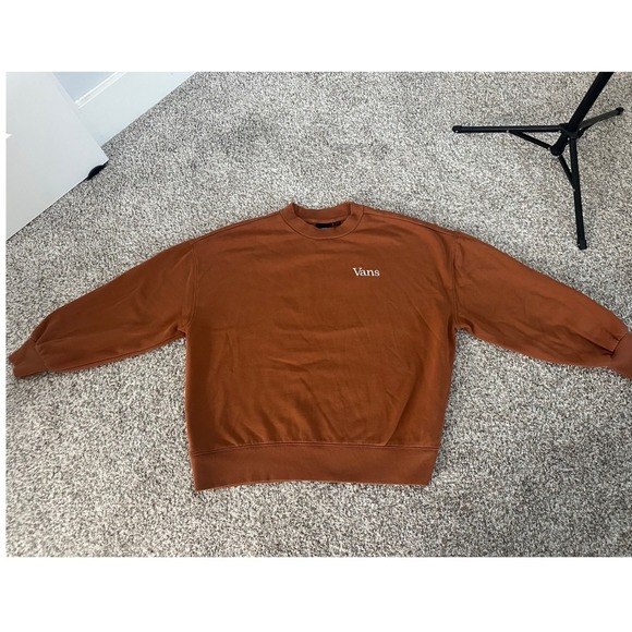 Vans Off The Wall Crewneck Sweatshirt Graphic Print Pullover Top Medium - Picture 1 of 8
